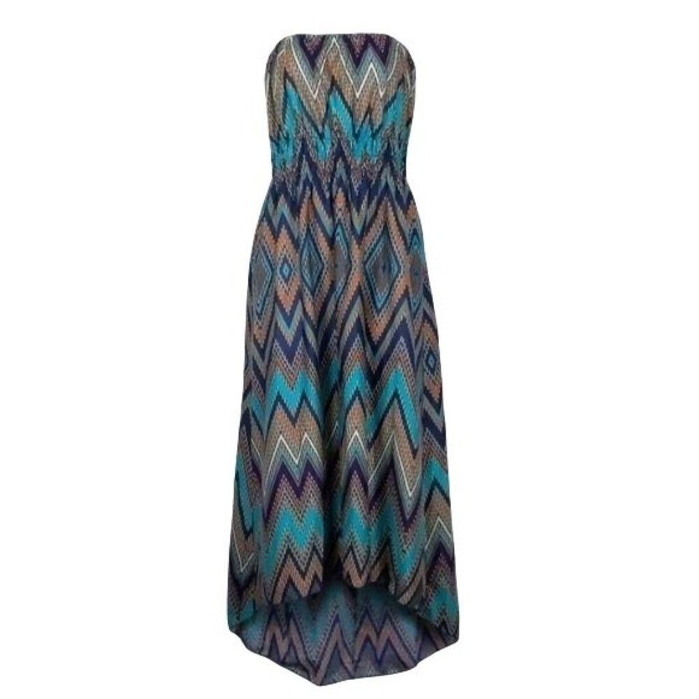 Lolita Women's Green blue & purple sleeveless Maxi dress Women's Size M